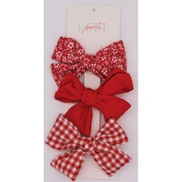 Bow Triple Set Red