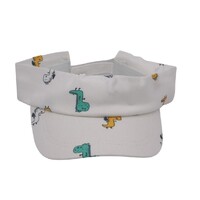 Dinosaur Visor White